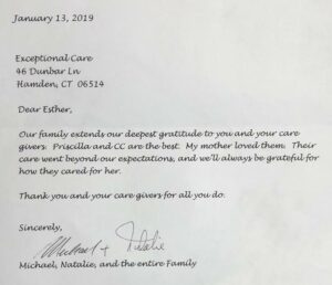 A letter from the superintendent of children 's care